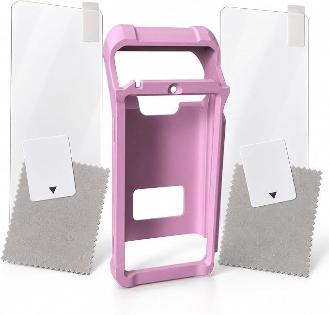 Ingenico Axium DX8000 Protective Silicone Case (Candy Pink) + 2 Screen Protectors